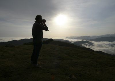 Observador atardecer